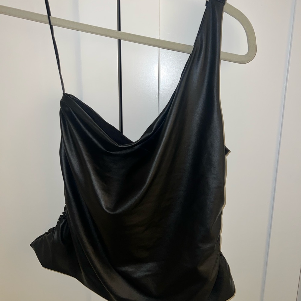 Armani Exchange Black leather Top
